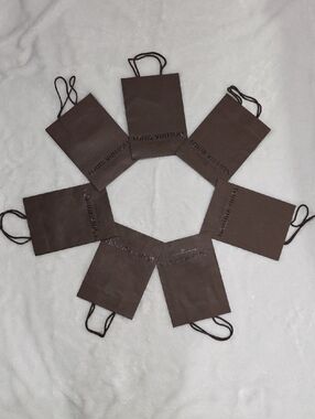 Louis Vuitton Dark Brown Branded Gift/Shopping Bags - Set of 7